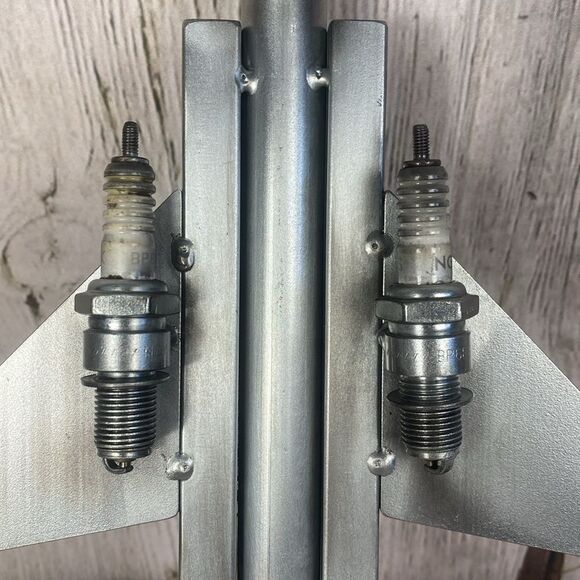 Welded Fighter Jet Sculpture Handmade - Picture 5 of 7